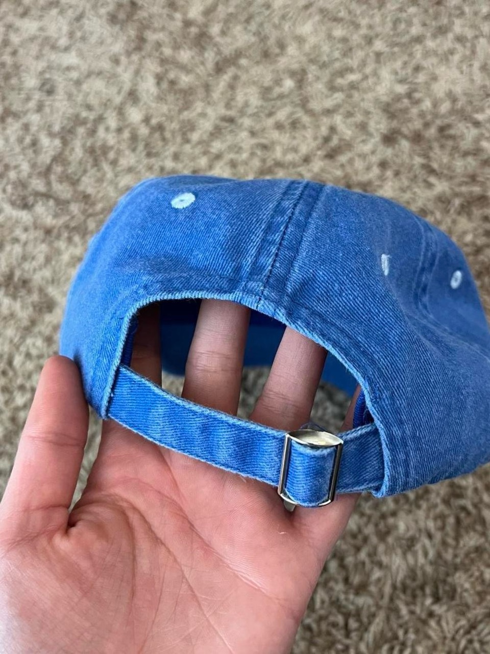 Outdoor Voices blue “Doing Things” hat in 100% washed cotton - Picture 6 of 8